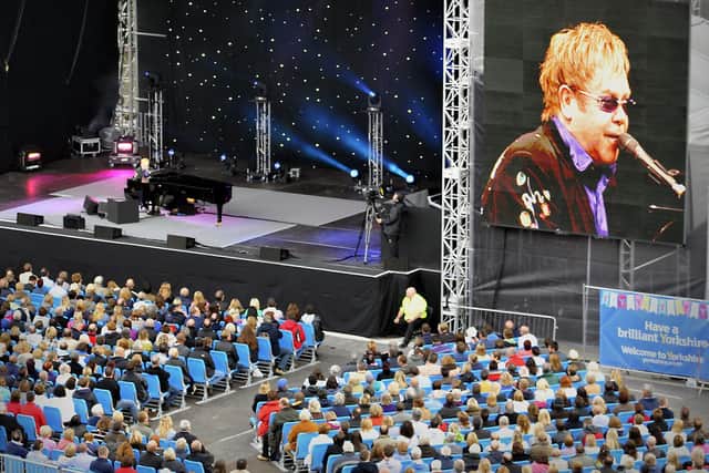Elton John performing on stage. (JPI Media)