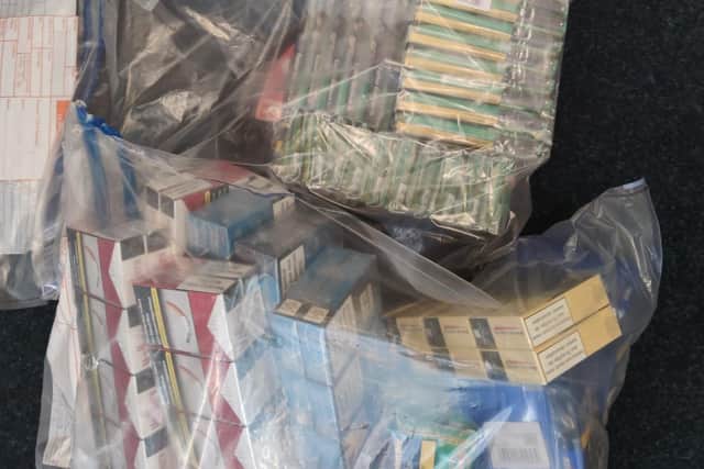 The joint operation saw a number of retail premises searched and various items seized. Photo: Humberside Police