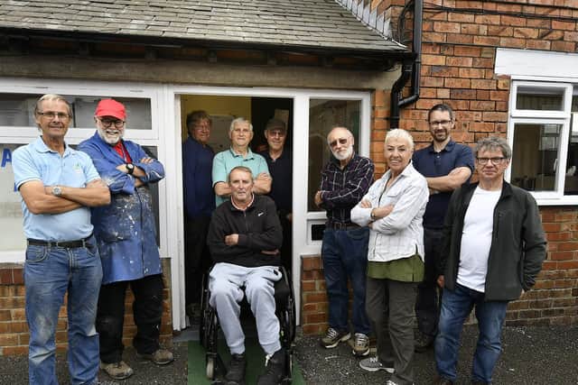 Men's Shed opens on Londesborough Road with some of the team.