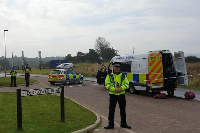 The police cordon (JPI Media/ Richard Ponter)