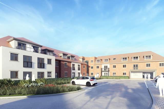 How the accommodation could look from the car park.