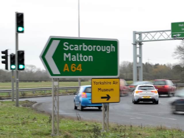 There is heavy congestion on the A64 near Malton. (JPI Media)