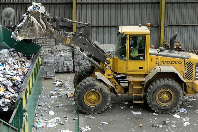 The East Riding of Yorkshire Council’s waste recycling site at Carnaby.