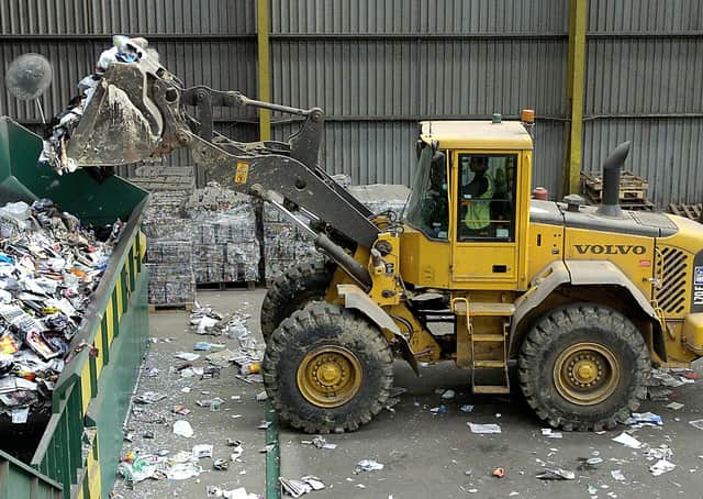 The East Riding of Yorkshire Council’s waste recycling site at Carnaby.