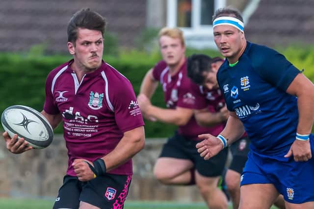 Whitby Maroons in action against Ryton
Photo by Brian Murfield