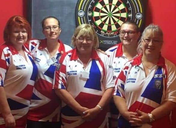 Scarborough-based Amy Lee, extreme right, was part of the GB Team which won a bronze medal at the WDDA World Cup