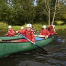 Canoeing fun at East Barnby, near Whitby.