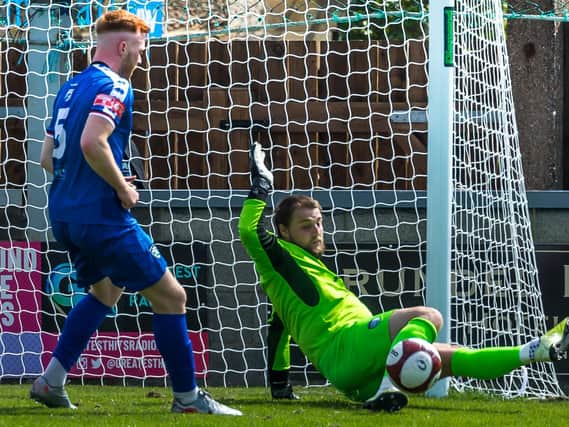 Whitby Town keeper Shane Bland