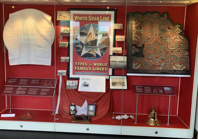 The ship’s bell, lanyard, and inclinometer, donated by Christopher Wardlow, have gone on display on the SS Nomadic.