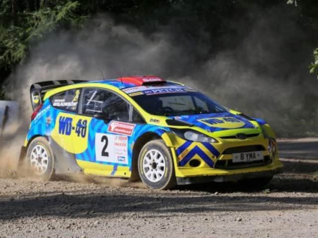 Stephen Petch in action at the Trackrod Rally Yorkshire
Photo by Andy Crayford
