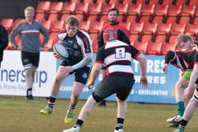 Aaron Wilson scored two tries for Scarborough RUFC at Bradford & Bingley
