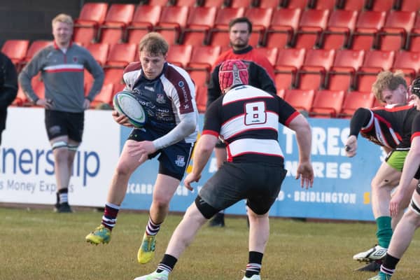 Aaron Wilson scored two tries for Scarborough RUFC at Bradford & Bingley