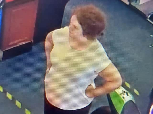 Police would like to speak to this woman. (North Yorkshire Police)