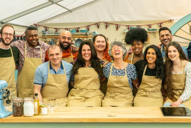 This year's Great British Bake Off contestants, and Scarborough's Freya Cox on the right of the front row. (Photo: Channel 4)