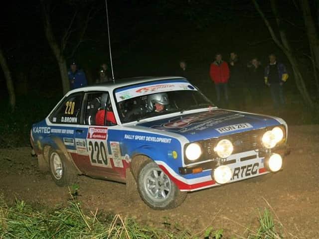 David Brown in rallying action