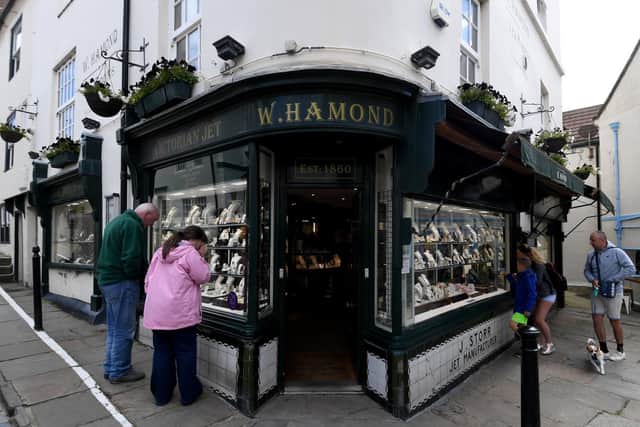 W Hamond Tea Rooms is above its jewellery shop on Church Street, near the foot of the 199 Steps.