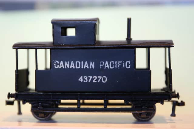 This Canadian Railways guard’s van is another rarity.