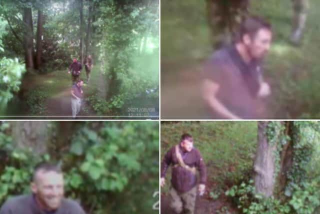 Police have released CCTV images of three men they would like to speak with regarding fish poaching in Pickering.