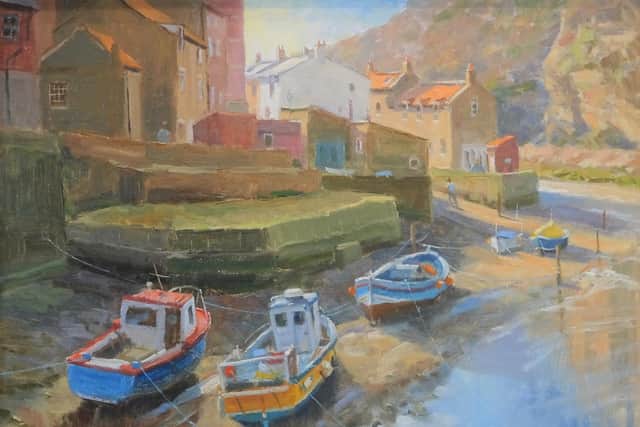 Hazy Light Staithes, by David Allen.