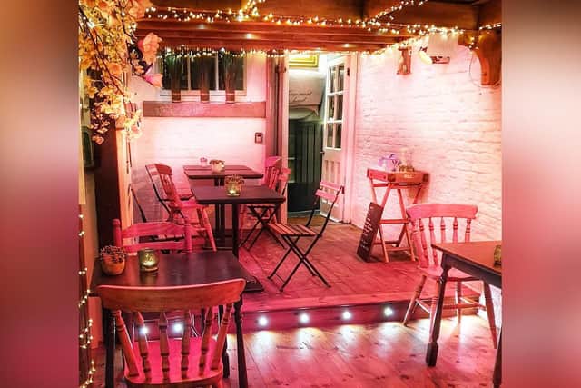 The pretty interior of Mademoiselles, Whitby, when it reopened outdoor in April this year.