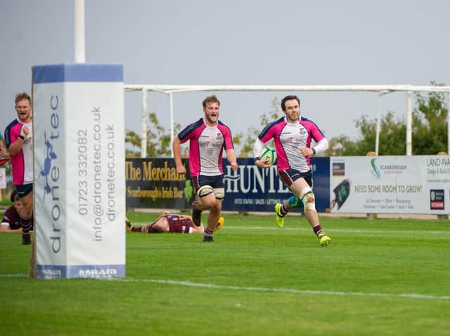 Harry Domett scoring with the last play of the game
Photo by Andy Standing