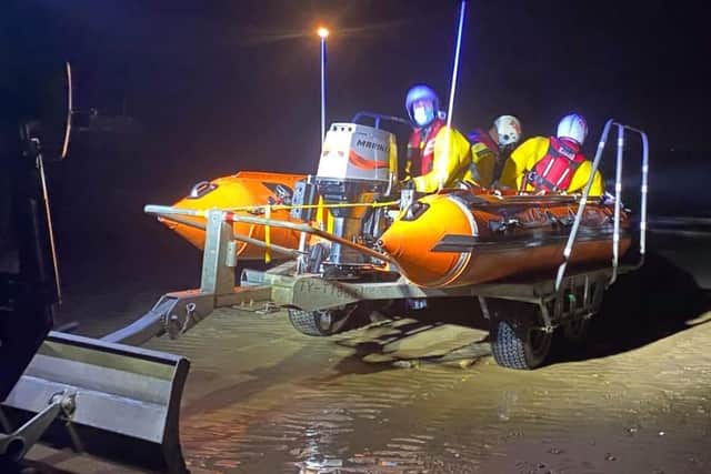 Coastguards and Scarborough RNLI rescued a dog from a cliff near Scarborough. (Photo: Lucy Collins/Scarborough RNLI)