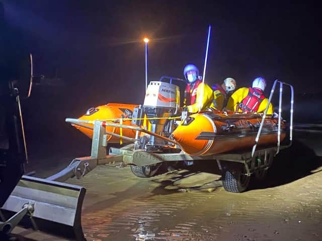 Coastguards and Scarborough RNLI rescued a dog from a cliff near Scarborough. (Photo: Lucy Collins/Scarborough RNLI)