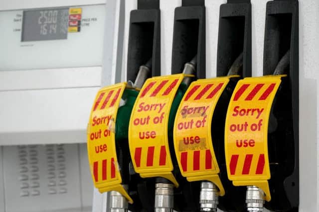 Police officers in Scarborough have been left unable to refuel after fears of disruption sparked panic buying. (Photo by Christopher Furlong/Getty Images)