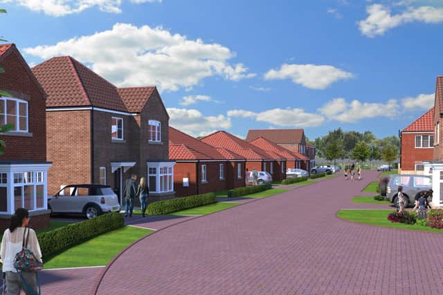 On completion the site on Pinfold Lane will comprise 54 properties including two and three bedroom semi-detached, three and four bedroom detached and two bedroom bungalows.