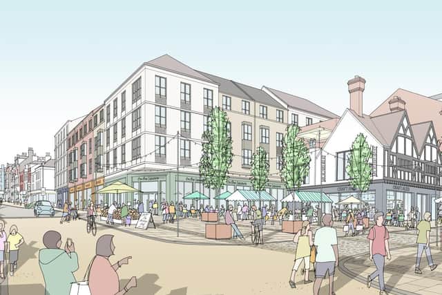 A new artist's impression of what the transformed ex-Argos site could look like. (Photo: Royal Pilgrim Communications)