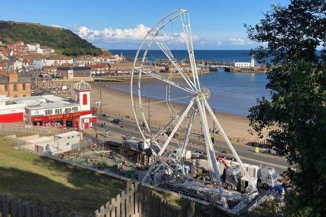 The wheel on Scarborough's seafront is being dismantled.