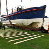 The Friendly Forester Lifeboat returned home from the Isle of Wight to Flamborough after 34 years in 2017.