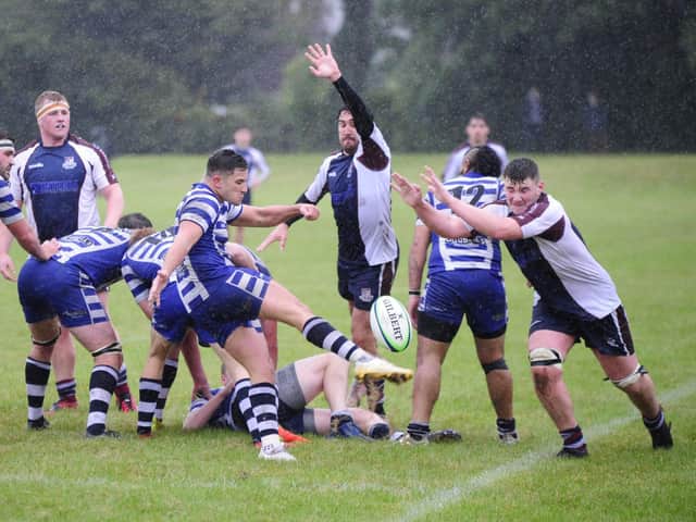 Scarborough look to block a Pocklington kick
Photos by Andy Standing
