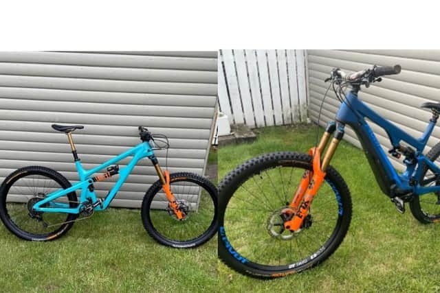 The stolen bikes