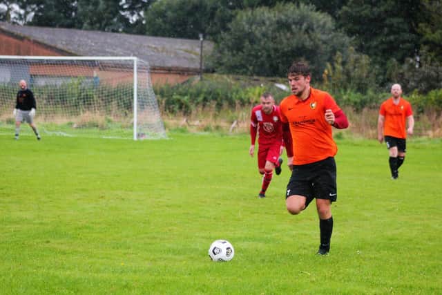 Tommy Wilson in action, who scored the opening goal
Photo by Alec Coulson
