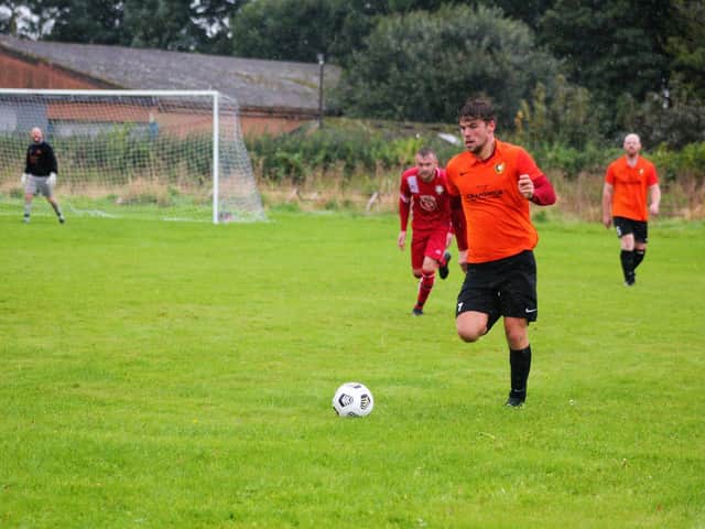 Tommy Wilson in action, who scored the opening goal
Photo by Alec Coulson