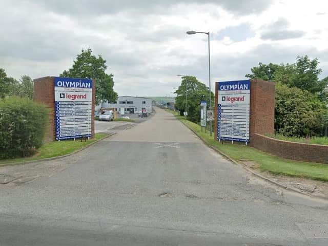 The Olympian Trading Estate on Cayton Low Road. (North Yorkshire Police)