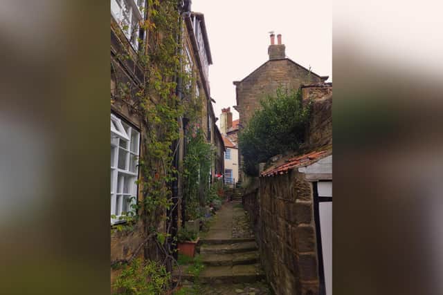 One of the numerous alleyways in Robin Hood's Bay.