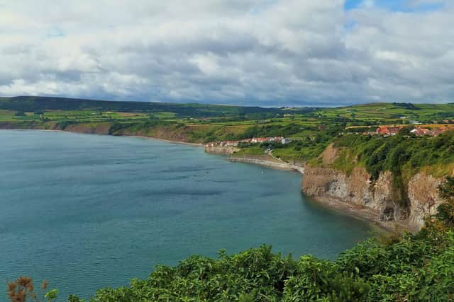 Robin Hood's Bay from the Cleveland Way.