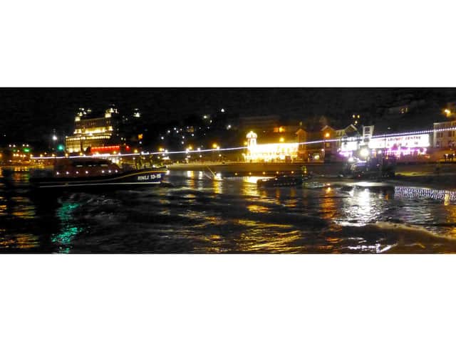 The lifeboat being recovered. (RNLI)