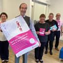 John Smith, chief executive of HEY Credit Union, and some of his colleagues celebrate their success at the Consumer Credit Awards 2021.
