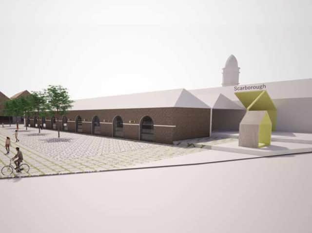 An artist's impression of the proposed transport interchange. (Scarborough Council)