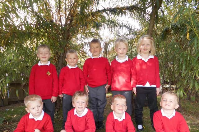 The new autumn term starters at Oakridge Community Primary School, Hinderwell.