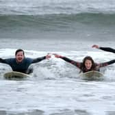 Enjoying the waves. (JPI Media/ Richard Ponter)