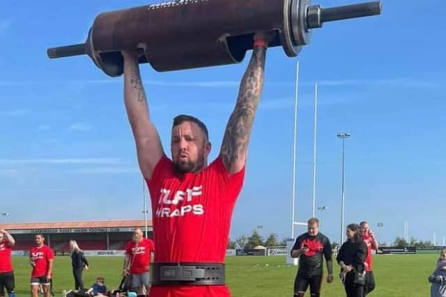 Dave Tibbett won the First Timers award at Conquer the Castle
Photo by Lucy Hardwick