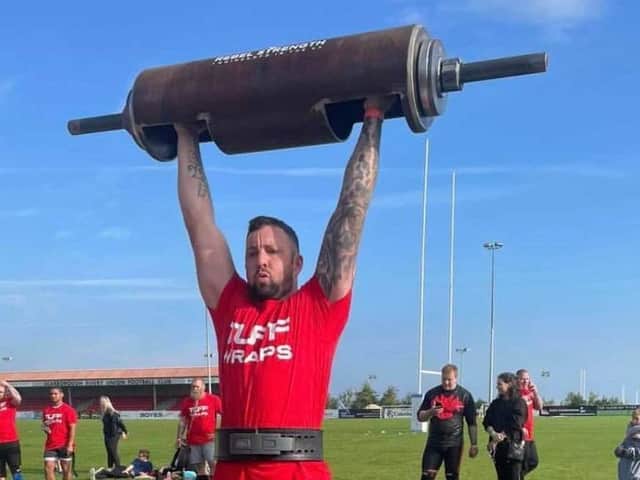 Dave Tibbett won the First Timers award at Conquer the Castle
Photo by Lucy Hardwick