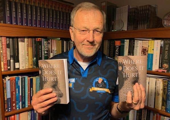 Tim Atkinson, the author of Where Does it Hurt? The book covers his battle with inflammatory arthritis and the chronic pain that comes with the condition.