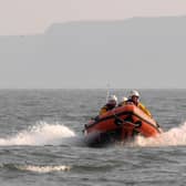 Scarborough RNLI inshore lifeboat crew.