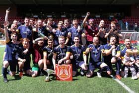 Angel celebrate winning the NRCFA Sunday Cup earlier this year