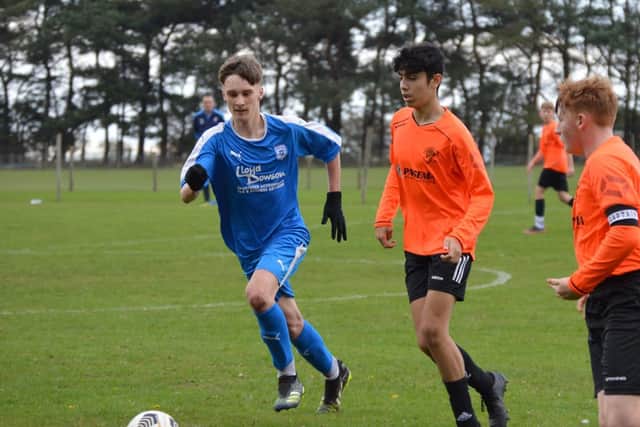 Heslerton U15s in action against Poppleton